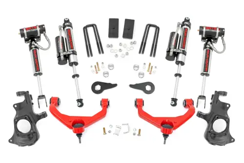 Rough Country - 95750RED | Rough-Country 3.5 Inch Lift Kit | Knuckle | Vertex | Chevrolet/GMC 2500HD/3500HD (11-19)