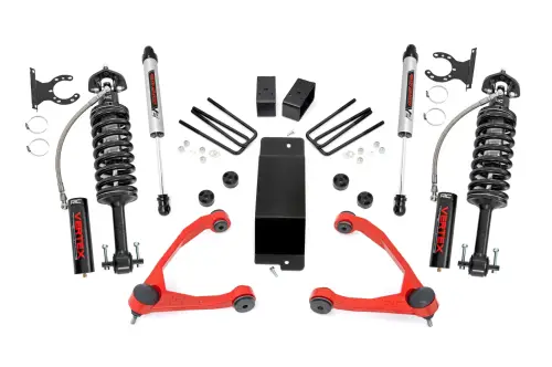Rough Country - 19457RED | Rough Country 3.5 Inch Lift Kit | Forged UCA | Vertex/V2 | Chevrolet/GMC 1500 (07-16)
