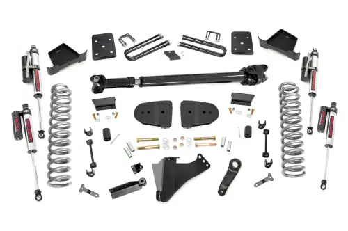Rough Country - 43951 | Rough Country 6 Inch Lift Kit For Ford F-250/F-350 Super Duty 4WD | 4 Inch Axle Diameter, No Factory Rear Springs, Front Driveshaft Included, Vertex Reservoir Shocks