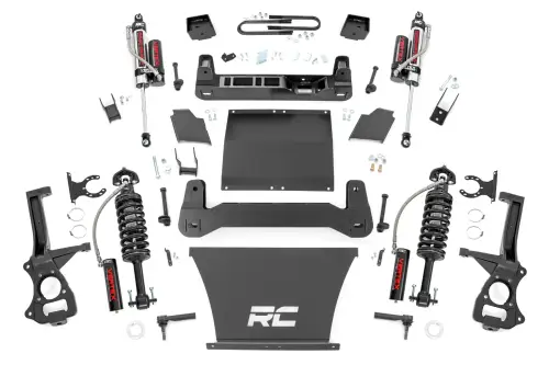 Rough Country - 21650 | Rough Country 6 Inch Lift Kit Chevrolet Silverado 1500 | 4.3L, 5.3L, 6.2L Engine, Factory Rear Mono-Leaf Spring, Vertex Coilovers With Vertex Shocks