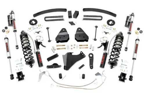 Rough Country - 59459 | Rough Country 6 Inch Coilover Conversion Lift Kit For Ford F-250/F-350 Super Duty | 2008-2010 | Diesel, Rear Vertex Shocks