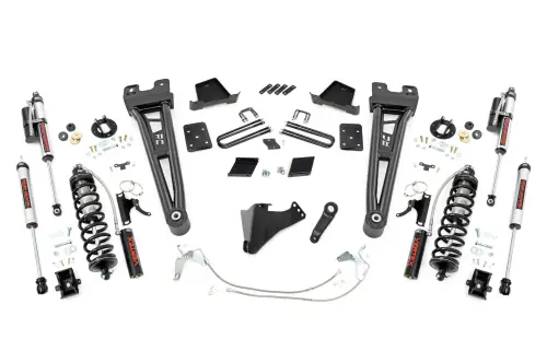 Rough Country - 54359 | Rough Country 6 Inch Coilover Conversion Lift Kit With Radius Arms For Ford F-250 Super Duty | 2015-2016 | No Factory Rear Springs, Rear Vertex Shocks
