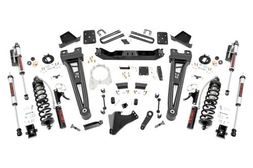 Rough Country - 55859 | Rough Country 6 Inch Coilover Conversion Lift Kit With Radius Arms For Ford F-250/F-350 Super Duty | 2017-2022 | 4" Axle, No Factory Rear Springs, Rear Adjustable Vertex Shocks
