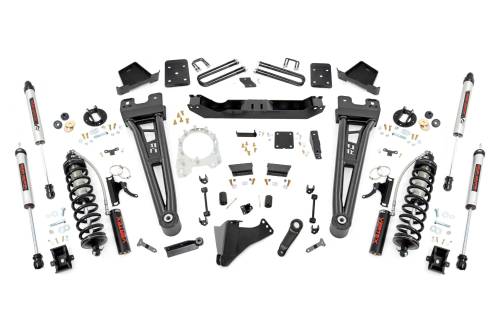 Rough Country - 51258 | Rough Country 6 Inch Coilover Conversion Lift Kit With Radius Arms For Ford F-250/F-350 Super Duty | 2017-2022 | 3.5" Axle, Factory Rear Springs, Rear V2 Shocks
