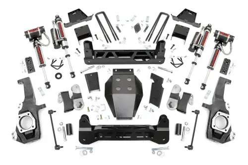 Rough Country - 10150 | Rough Country 7 Inch Lift Kit For Chevrolet Silverado / GMC Sierra 2500 HD & 3500 HD 4WD | No Factory Rear Overload Springs, Vertex Shocks
