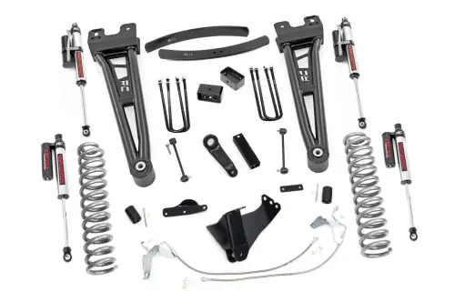 Rough Country - 53850 | 6 Inch Ford Suspension Lift Kit w/ Vertex Reservoir Shocks (Diesel Engine)