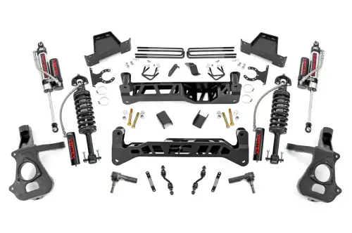 Rough Country - 23750 | 7 Inch GM Suspension Lift Kit w/ Vertex Coilovers, Vertex Reservoir Shocks
