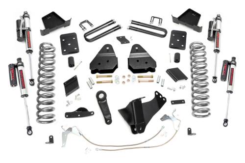 Rough Country - 56450 | 6 Inch Ford Suspension Lift Kit w/ Vertex Reservoir Shocks (Diesel Engine, With Overloads)