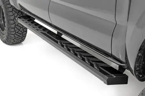 Rough Country - 41009A | Rough Country BA2 Running Boards Side Step Bars, Double Cab For Toyota Tacoma