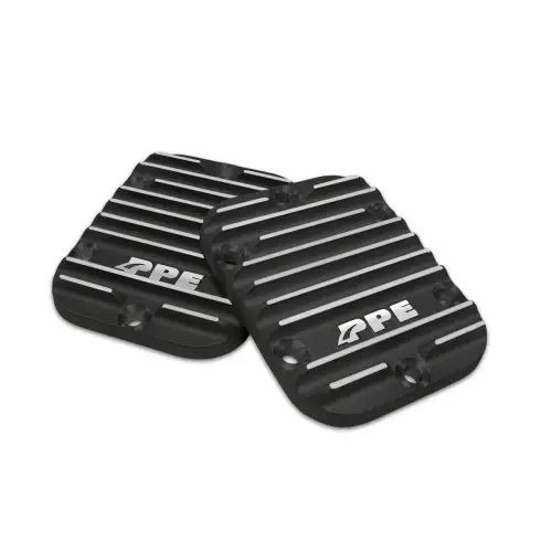 Pacific Performance Engineering - 128060010 | PPE Performance Heavy-Duty Cast Aluminum PTO Side Plate Cover For GM 6.6L Duramax | Brushed Finish