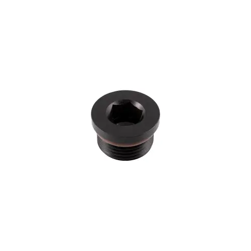 Pacific Performance Engineering - 114002167 | PPE Performance Male Aluminum Plug With O-ring, -12AN 1-1/16 Inch -12 - Black
