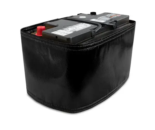 Pacific Performance Engineering - 149002120 | PPE Performance Battery Heat Shield, Top Post For GM Duramax LMM, LML, L5P | Black FInish