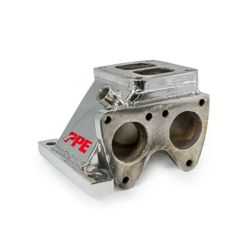 Pacific Performance Engineering - 416005000 | PPE Performance Marine Water Cooled Stainless Steel T4 Turbo Pedestal For GM 6.6L Duramax