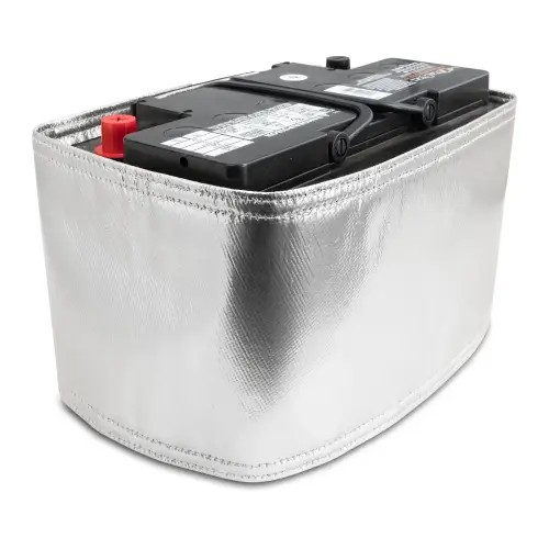 Pacific Performance Engineering - 149002135 | PPE Performance Battery Heat Shield, Top Post For GM Duramax LMM, LML, L5P | Silver FInish