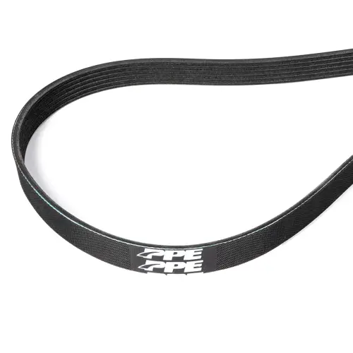 Pacific Performance Engineering - 113061420 | PPE Performance High-Performance Heavy-Duty Serpentine Belt, Dual Fueler No Vacuum Pump For GM 6.6L Duramax