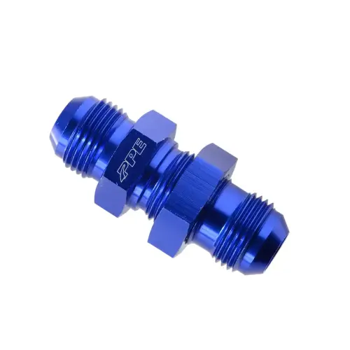 Pacific Performance Engineering - 113051005 | PPE Performance Anodized Aluminum Bulkhead Fuel Fitting -10AN(M) to -10AN(M)