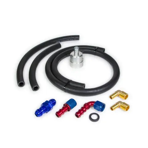 Pacific Performance Engineering - 113053000 | PPE Performance Billet Aluminum Fuel Pickup With Lift Pump Fittings, Hose & Clamps For GM 6.6L Duramax