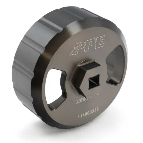 Pacific Performance Engineering - 114000559 | PPE Performance Oil Filter Socket Hard Anodized Billet Aluminum - 107mm 15F