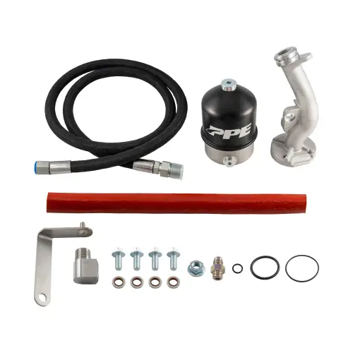 Pacific Performance Engineering - 114010200 | PPE Performance Oil Centrifuge Filtration Kit For GM 6.6L Duramax