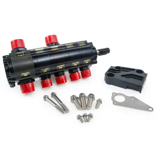 Pacific Performance Engineering - 114051100 | PPE Performance Dry Sump 5 Stage Steel Gear Oil Pump For GM 6.6L Duramax
