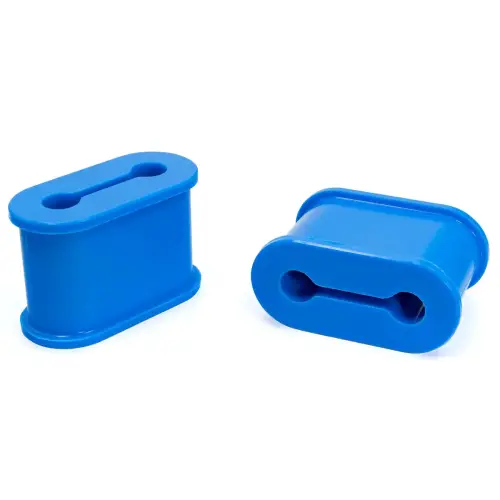 Pacific Performance Engineering - 168030144 | PPE Performance Silicone Bushings Replacement For PPE Engine Mounts For GM 6.6L Duramax | Blue Finish