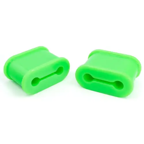 Pacific Performance Engineering - 168030154 | PPE Performance Silicone Bushings Replacement For PPE Engine Mounts For GM 6.6L Duramax | Green Finish