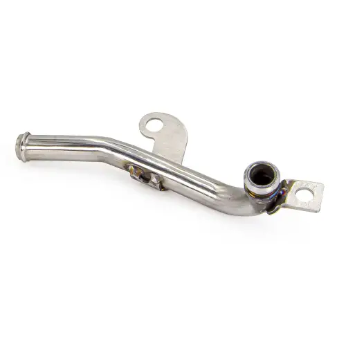 Pacific Performance Engineering - 119000330 | PPE Performance 304 Stainless Steel Coolant Reroute Tube (OEM bend) For GM 6.6L Duramax | Polished Finish