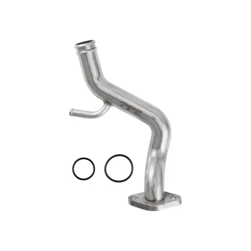 Pacific Performance Engineering - 119000630 | PPE Performance Coolant Bypass Tube - Water Pump To Thermostat Housing For GM 6.6L Duramax | Polished Finish