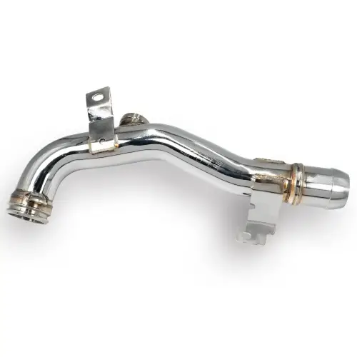 Pacific Performance Engineering - 119001230 | PPE Performance 304 Stainless Steel Engine Coolant Return Pipe For GM 6.6L Duramax | Polished Finish