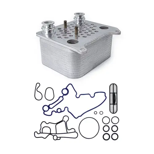 Pacific Performance Engineering - 314030310 | PPE Performance Heavy-Duty Replacement Oil Cooler With Gasket Kit For Ford Super Duty 6.0L Power Stroke