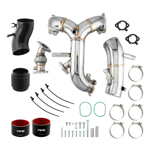 Pacific Performance Engineering - 315053030 | PPE Performance Zilla Intake Manifold And Turbo Inlet Kit For Ford 6.7L Power Stroke | Polished Finish
