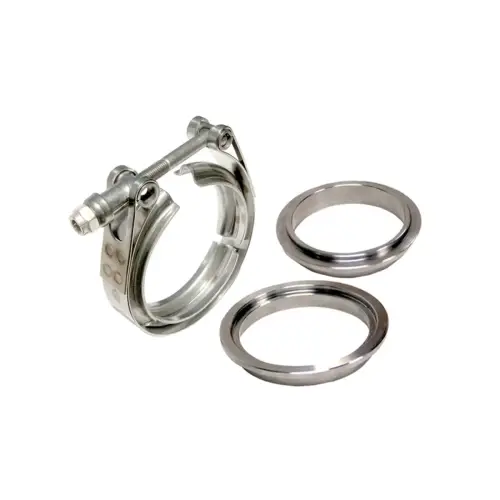 Pacific Performance Engineering - 517335003 | PPE Performance Standard 304 Stainless Steel V-Band - 3 piece Set (1C 1M 1F) | 3.50 Inch Dimensions