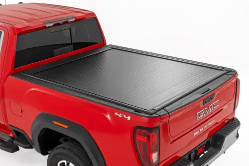 Rough Country - 51210690 | Rough Country Power Retractable Bed Cover For Chevrolet Silverado/GMC Sierra 2500 HD/3500 HD | 6' 9" Bed