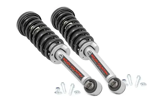 Rough Country - 501051C | Rough Country Loaded Strut Pair, 4 Inch For Ford F-150 4WD