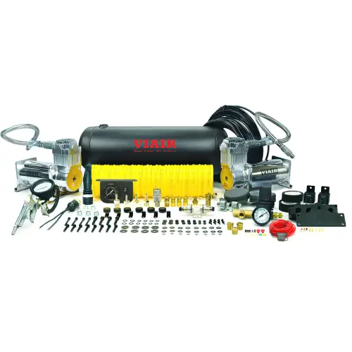 VIAIR - 20015 | VIAIR Dual 400C Onboard Air System | Platinum, 150 PSI, 4.55 CFM, 60 Amp, 12V, 2.0 Gallon Tank