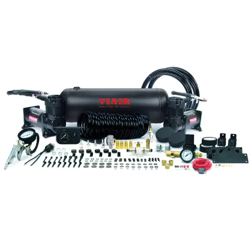 VIAIR - 20016 | VIAIR Dual 400C Onboard Air System | Stealth Black, 150 PSI, 4.55 CFM, 60 Amp, 12V, 2.0 Gallon Tank