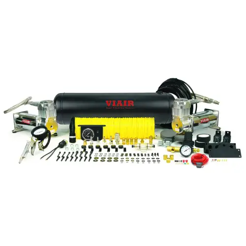 VIAIR - 20019 | VIAIR Dual 444C Onboard Air System | Platinum, 150 PSI, 3.53 CFM, 40 Amp, 12V, 2.5 Gallon Tank
