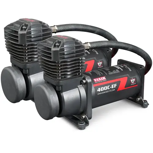 VIAIR - 444DB-EF | VIAIR 444C Dual EF Compressors | Black, 200 PSI, 4.59 CFM