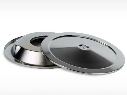 Afe - Advance Flow Engineering - 18-90003 | aFe Power Magnum FLOW Air Filter Components | Chrome Bottom; 14 in w 7/8 in Drop