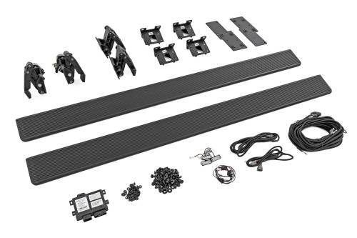 Rough Country - ESR71525 | Rough Country Power Running Boards, HT-Series For Ford F-150 / Lightning / F-250 / F-350 / Raptor | Super Cab