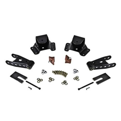 Belltech - 6750 | Belltech 4" Drop Leaf Spring Shackle & Hanger Kit (Front Hanger/Rear Shackle)