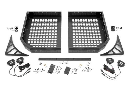 Rough Country - 96133 | Rough Country Rear Cargo Rack For CFMOTO UFORCE U10 Pro | With LED Lights
