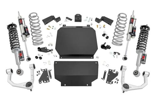 Rough Country - 70344 | Rough Country 3.5 Inch Lift Kit For Toyota Tundra 4WD | M1R Struts With M1R Rear Shocks