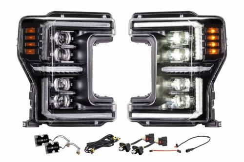 Morimoto - LF2-503Y | Morimoto XB Evo Hybrid LED Headlights For Ford F-250 / F-350 / F-450 / F-550* Super Duty | Pair