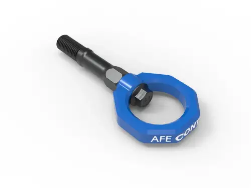 Afe - Advance Flow Engineering - 450-401015-L | AFE Power CONTROL Rear Tow Hook, Blue For Chevrolet Corvette C8 V8-6.2L