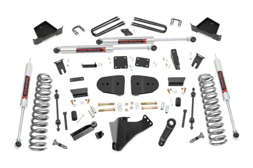 Rough Country - 400140 | Rough Country 4.5 Inch Lift Kit For Ford F-250/F-350 Super Duty 4WD | M1 Monotube Shocks