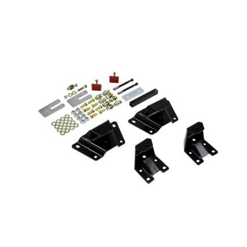Belltech - 6412 | Belltech 4" Drop Leaf Spring Hanger Kit (Front and Rear Hangers)