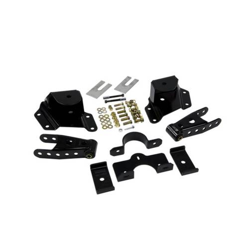 Belltech - 6415 | Belltech 4" Drop Leaf Spring Shackle & Hanger Kit (Front Hanger/Rear Shackle)