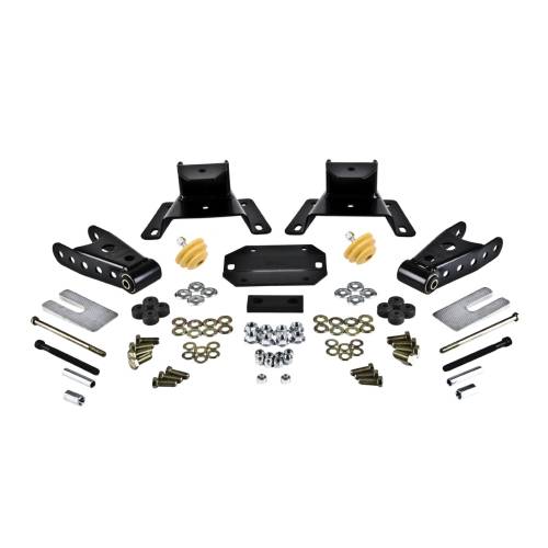 Belltech - 6417 | Belltech 4" Drop Leaf Spring Shackle & Hanger Kit (Front Hanger/Rear Shackle)