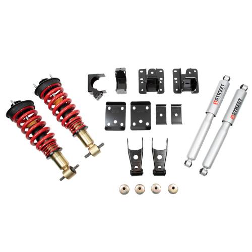 Belltech - 646SPC | Belltech Performance Height Adjustable Coilover Lowering Kit (-1 to 3" Front | -4" Rear)